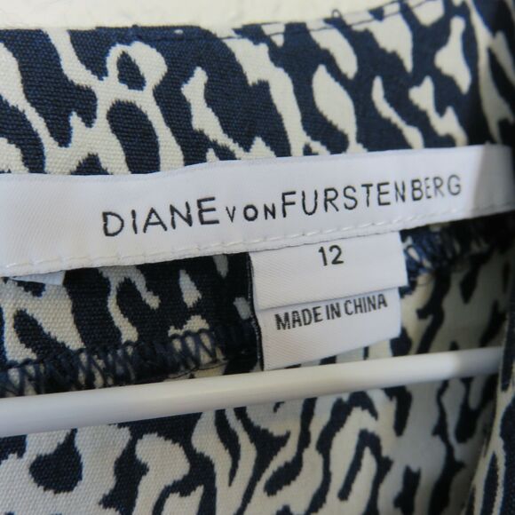 Diane von Furstenberg Cap Sleeve Sheath Dress - Women's Size 12 - Picture 4 of 5